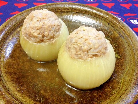 やわらか新玉ねぎ☆肉詰め煮